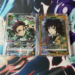 Union Arena Demon Slayer SR* Alt Art Bundle Tanjiro Kamado 103 Giyu Tomioka 107 - Image 1