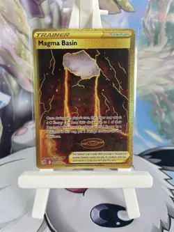 Magma Basin 185/172 SWSH Brilliant Stars Secret Rare Pokemon TCG Card - Image 1