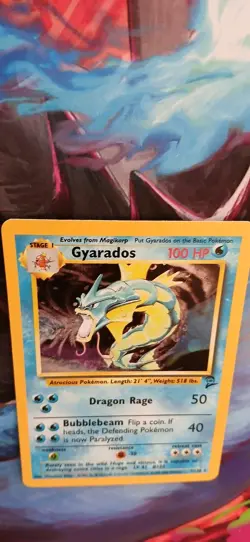 Pokemon Gyarados Holo Rare Card #007/130 Base Set 2 TCG 100 HP English - Image 5