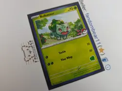 2023 Bulbasaur MY FIRST BATTLE STAMP PROMO card BLUE BORDER Pokemon TCG LP - Image 3