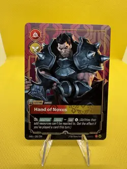 Riftbound METAL Card – Darius Hand Of Noxus- Prize Wall Exclusive - Image 1