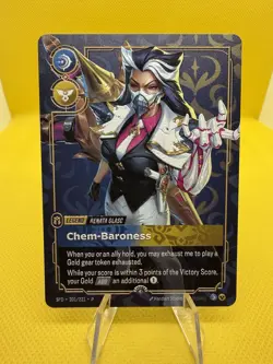 Riftbound METAL Card - Renata Glasc Chem-Baroness - Prize Wall Exclusive - Image 1