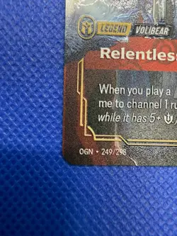 Riftbound METAL Card – Volibear Relentless Storm - Prize Wall Exclusive - Image 4