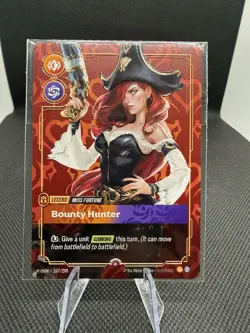 Riftbound METAL Card - Miss Fortune Bounty Hunter - Prize Wall Exclusive - Image 1