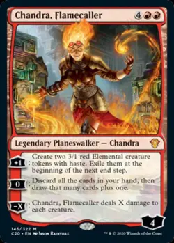 Chandra, Flamecaller - LP M : Commander 2020 Ikoria - Image 1