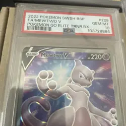 Pokemon Mewtwo V SWSH229 Promo Holo SWSH Promo Cards PSA 10 English 2022 - Image 3