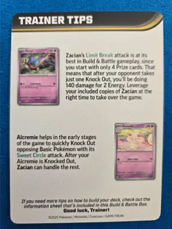 Phantasmal Flames Mega Gengar Trainer Tip Card - Build Battle Deck - Pokemon TCG - Image 2