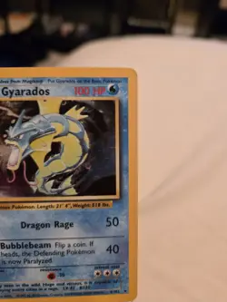 Gyarados Holo Pokemon Base Set #6 1999 Vintage Set Nintendo Trading Card Game! - Image 4