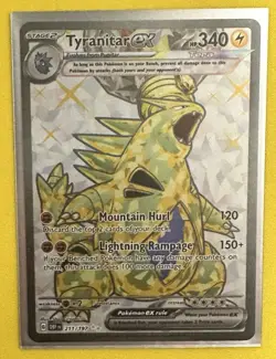 Pokemon TCG Scarlet Violet Tyranitar EX 211/197 Obsidian Flames - Image 1