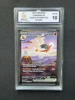 Pokemon TCG Charizard EX Scarlet & Violet 151 Card 199/165 English MGC 10 - Image 1