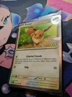 Pokemon Eevee Advent Holiday Calendar Promo Snowflake Stamped 133/165 Sealed - Image 5
