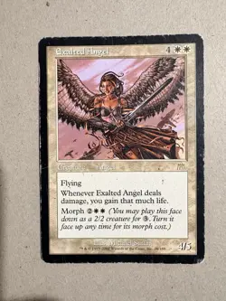 Magic The Gathering Exalted Angel Onslaught Regular Moderately Played - Image 1