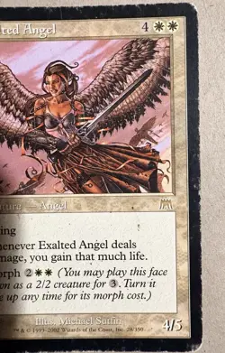 Magic The Gathering Exalted Angel Onslaught Regular Moderately Played - Image 3