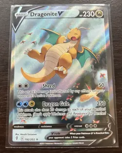 Pokemon Dragonite V Alternate Full Art Ultra Rare Holo 192/203 Evolving Skies - Image 3