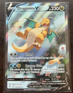 Pokemon Dragonite V Alternate Full Art Ultra Rare Holo 192/203 Evolving Skies - Image 4