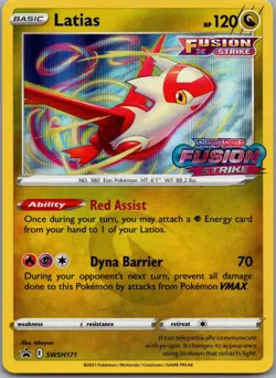 Latias (Prerelease) SWSH171 Holo Promo Sword & Shield Promo Pokemon Near Mint - Image 1