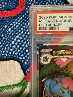 Pokemon TCG PSA 10 Mega Venusaur ex 155/132 Me01: Mega Evolution, SHIPS FAST - Image 2