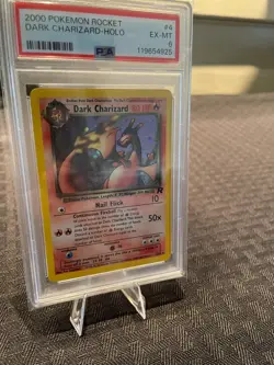Pokemon Team Rocket Dark Charizard 4/82 Holo PSA 6 2000 - Image 3