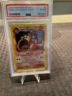 Pokemon Team Rocket Dark Charizard 4/82 Holo PSA 6 2000 - Image 4