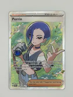 Pokemon TCG Trainer Perrin Holo Rare Twilight Masquerade 209/167 - Image 1