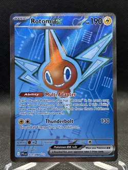 Pokemon Holo Ultra Rare Full Art Rotom Ex 111/094 Phantasmal Flames TCG - Image 1