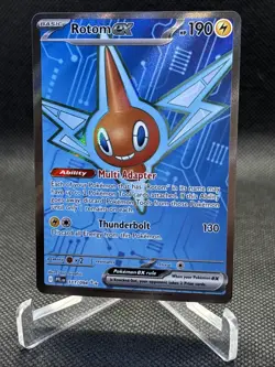 Pokemon Holo Ultra Rare Full Art Rotom Ex 111/094 Phantasmal Flames TCG - Image 2