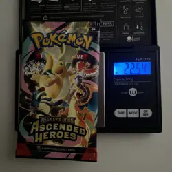 VERY HEAVY! GOD PACKUU SIRUU 22.54g Ascended Heroes Pokemon TCG Booster (SEALED) - Image 1