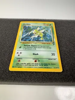 Pokemon TCG Scyther Base Set 2 Holo Rare 17/130 Excellent Condition - Image 2