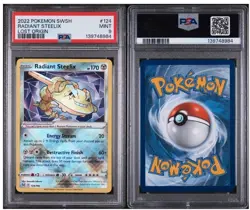 Radiant Steelix. #124/196. Lost Origin 2022. Pokemon TCG. PSA 9 - Image 1
