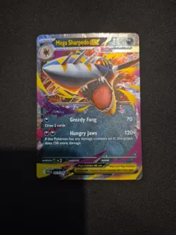 Pokemon TCG Mega Sharpedo EX 061/094 Ultra Rare Phantasmal Flames Near Mint - Image 1