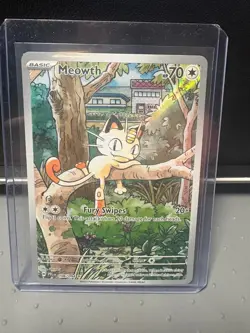 Meowth 106/094 Illustration Rare Pokemon TCG Phantasmal Flames NM/M FREE SHIP - Image 1