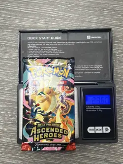 Heaviest PACK ON EBAY Pokemon Ascended Heroes Booster Pack (23.60G) GOD PACKUU - Image 1