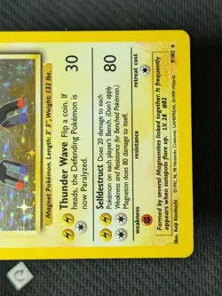 Magneton 9/102 - Base Set Unlimited Holo Rare Pokemon TCG MP - Image 5