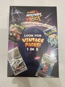ICONIC MYSTERY POKEMON BOOSTER PACK BOX 1 IN 5 VINTAGE PACK PSA CGC BGS - Image 1