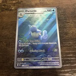 Pokemon Wartortle 171/165 Sv: Scarlet & Violet 151 Illustration Rare Holo 100 HP - Image 1