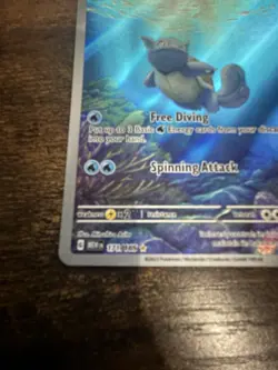 Pokemon Wartortle 171/165 Sv: Scarlet & Violet 151 Illustration Rare Holo 100 HP - Image 2