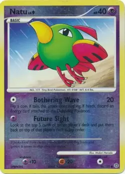1x Natu - 96/132 - Common - Reverse Holo Heavily Played Pokemon Diamond & Pearl - Image 1