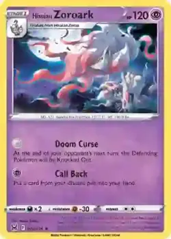 4x Hisuian Zoroark - 076/196 - Holo Rare - Reverse Holo NM-Mint Pokemon SWSH11 - - Image 1