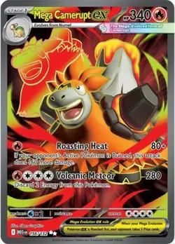 1x Mega Camerupt ex - 156/132 - Ultra Rare NM-Mint Pokemon ME01 - Mega Evolution - Image 1