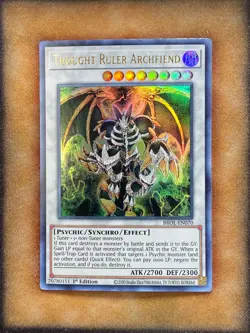Yugioh Thought Ruler Archfiend BROL-EN070 Ultra Rare 1st Ed NM - Image 1