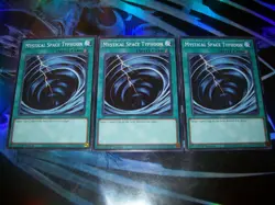 3x Mystical Space Typhoon 1st Edition Common L5DD-ENC17 Yu-Gi-Oh! - Image 1