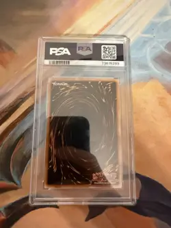 YUGIOH PSA 8 2003 Harpie's Feather Duster SDD-003 Secret Rare Promo - Image 2