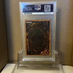 2002 YuGiOh Gearfried The Iron Knight 1st Ed. PSV-101 Super Rare Holo PSA 9 Mint - Image 3