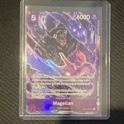 One Piece Magellan OP02-085 Paramount War Super Rare Foil Alt Art 6000 English - Image 1