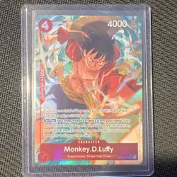 One Piece Monkey.D.Luffy OP12-015 Legacy Master Super Rare Alt Art Foil 4000 En… - Image 1