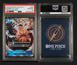 2025 ONE PIECE OP13 058 CARRYING ON HIS WILL MONKEY D LUFFY TREASURE RARE PSA 10 - Image 1