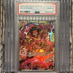 2024 One Piece TCG OP09 EN #118 Gol.D.Roger PSA 10 GEM MINT - Image 1