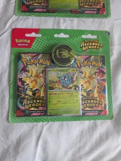 Lot 2 Pokemon Ascended Heroes 2 pack blister Promo Card & Coin (Factory Sealed) - Image 3