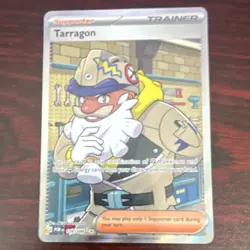 Pokemon TCG Tarragon 076/080 Trainer Supporter Full Art Holo Card - Image 1