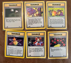 1st Edition Pokemon TCG Trainer Cards Lot Of 6 NM - Image 1
